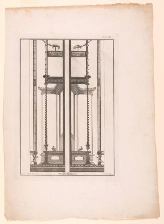 Roman Wall Painting from Herculaneum: Architectural Panels with Inset Marine Views, from Delle antichità di Ercolano, vol. 3, p.