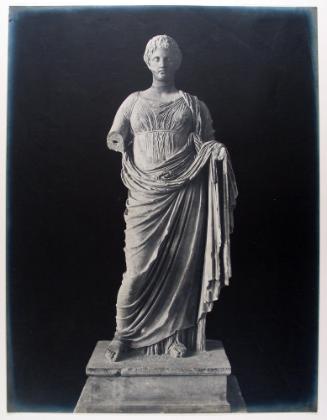 Standing Draped Marble Statue of a Woman