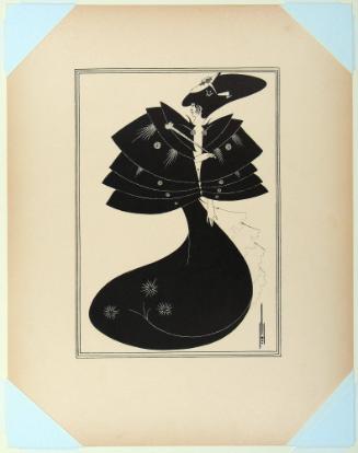 The Black Cape, from Aubrey Beardsley's Illustrations to Salome [call#: Nc1115/.b32/19- -]