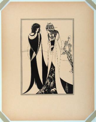 John and Salome, from Aubrey Beardsley's Illustrations to Salome [call#: Nc1115/.b32/19- -]
