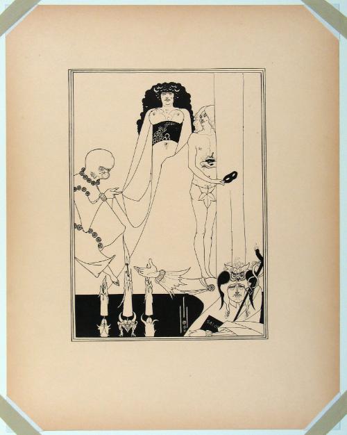 Enter Herodias, from Aubrey Beardsley's Illustrations to Salome [call#: Nc1115/.b32/19- -]