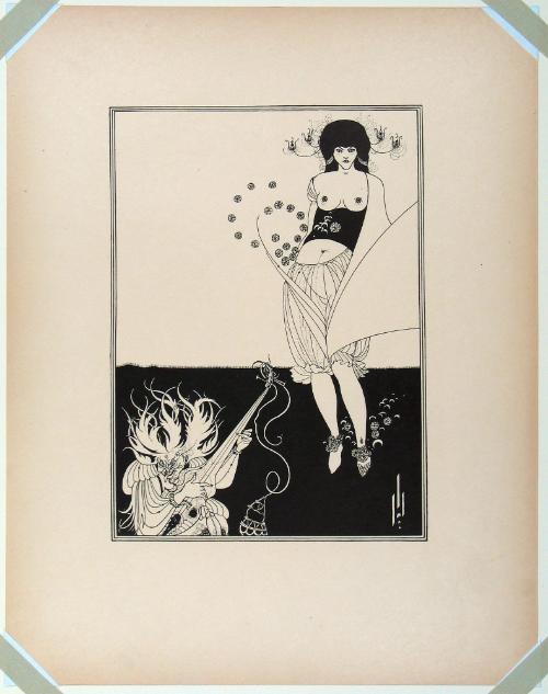 The Stomach Dance, from Aubrey Beardsley's Illustrations to Salome [call#: Nc1115/.b32/19- -]