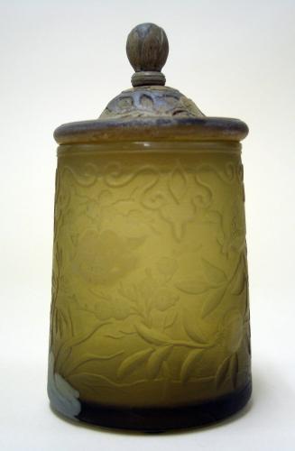 Covered Jar with Chinoiserie Motifs