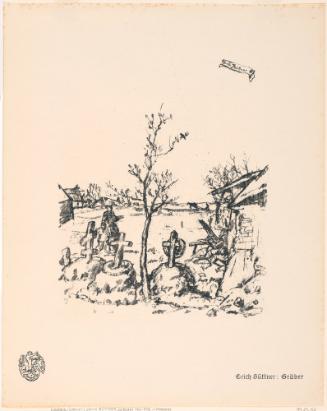 Graves, from Portfolio 29 of Krieg Und Kunst, Prints Issued by the Berliner Sezession