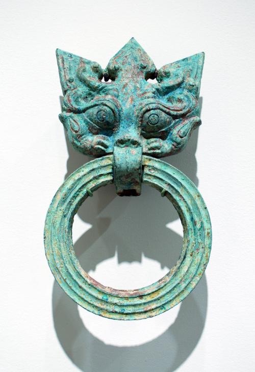 Taotie Mask with Ring Handle