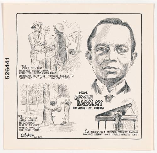 Untitled (Hon. Edwin Barclay, President of Liberia)