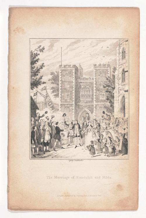 The Marriage of Randulph and Hilda, illustration for The Miser’s Daughter by William Harrison Ainsworth
