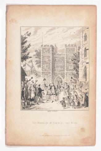 The Marriage of Randulph and Hilda, illustration for The Miser’s Daughter by William Harrison Ainsworth