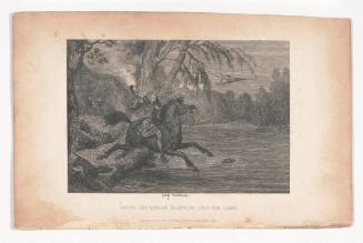 Herne the Hunter Plunging into the Lake, illustration for Windsor Castle by William Harrison Ainsworth