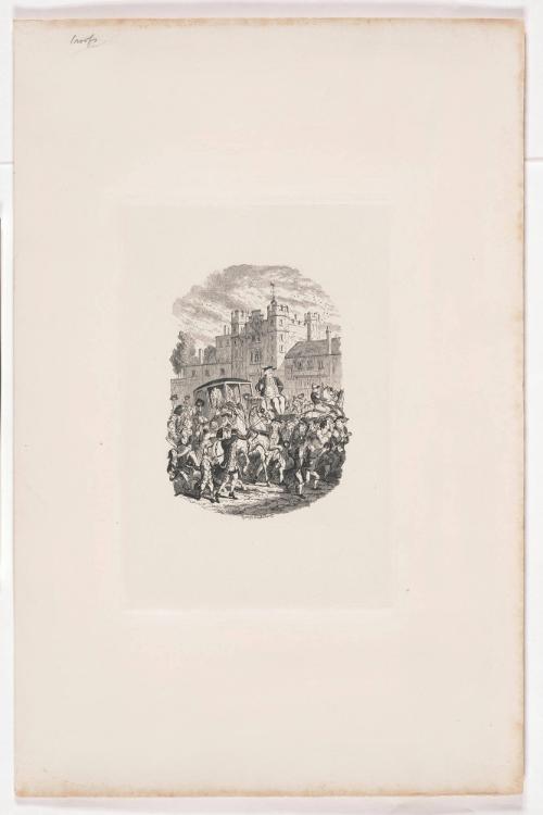 The Duke of Marlborough’s Departure for Flanders, illustration for Saint James’s, or, the Court of Queen Anne by William Harrison Ainsworth