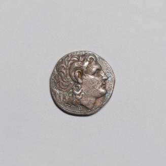 Tetradrachm of Lysimachos of Thrace (Obverse: Alexander as Zeus-Ammon; Reverse: Athena)