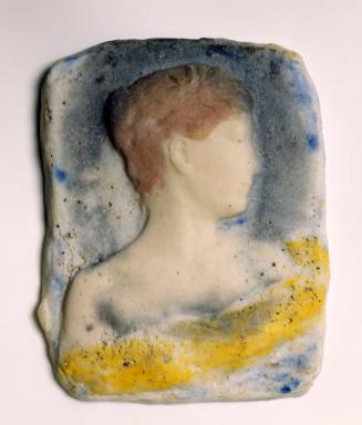 Plaque with Head of a Woman