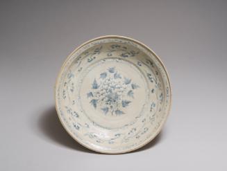 Dish with Peony Design