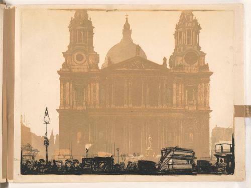 St. Paul's Cathedral (Three Printings Superimposed)