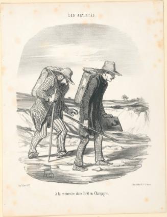 Looking for a Forest in the Champagne, plate 1 from Les Artistes